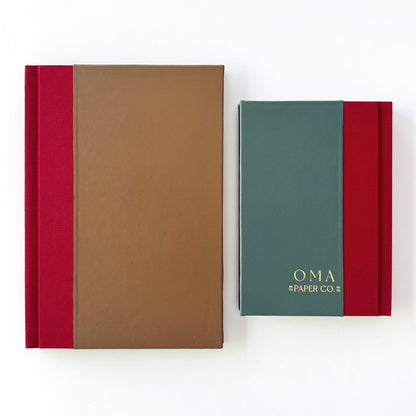 Handmade Leather Notebook TRIO 26 | 16,5 x 24 cm