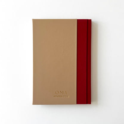Handmade Leather Notebook ORNAMENTA 30 | 16,5 x 24 cm