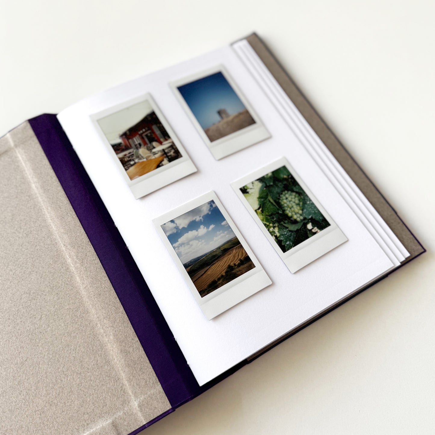Handmade Leather Photo Album BLUEBERRY| 18 x 25 cm
