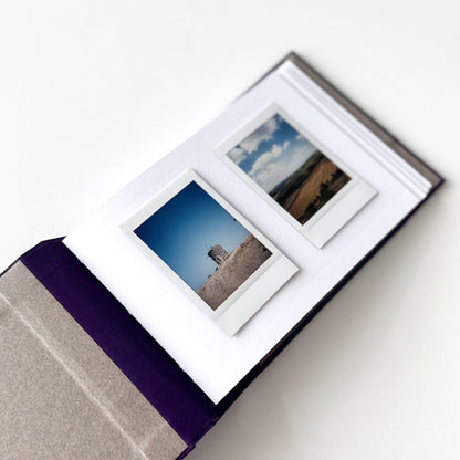 Handmade Leather Photo Album BLUEBERRY | 18 x 13 cm