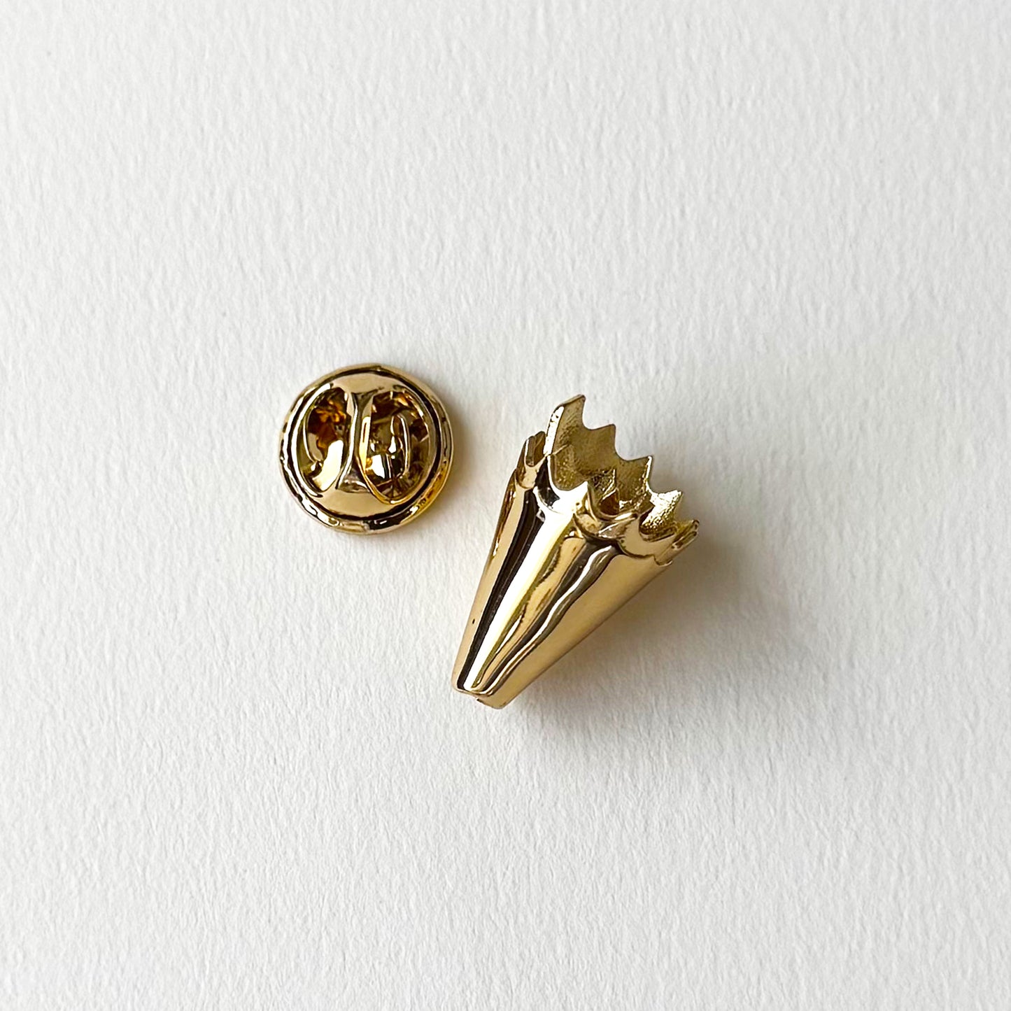 Pencil Shavings Pin | Gold