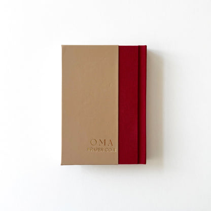 Handmade Leather Notebook ORNAMENTA 30 | 12,5 x 18 cm