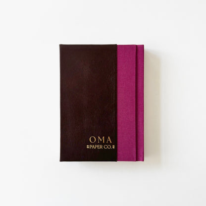 Handmade Leather Notebook ORNAMENTA 32 | 12,5 x 18 cm