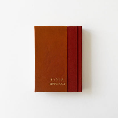 Handmade Leather Notebook ORNAMENTA 33 | 12,5 x 18 cm