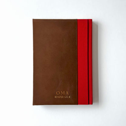 Handmade Leather Notebook No. 40 | 16,5 x 24 cm