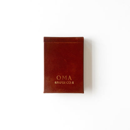 Handmade Leather Notebook No. 24T | 9 x 12,5 cm