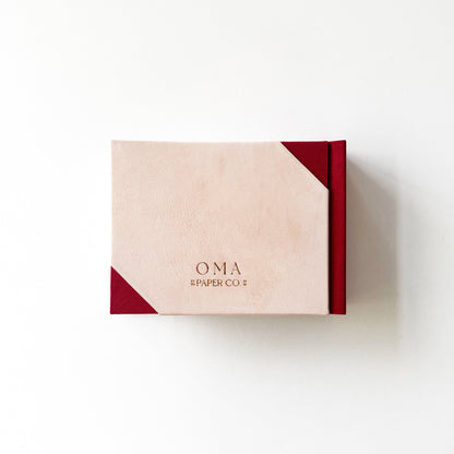 Handmade Leather Photo Album LYCHEE | 18 x 13 cm