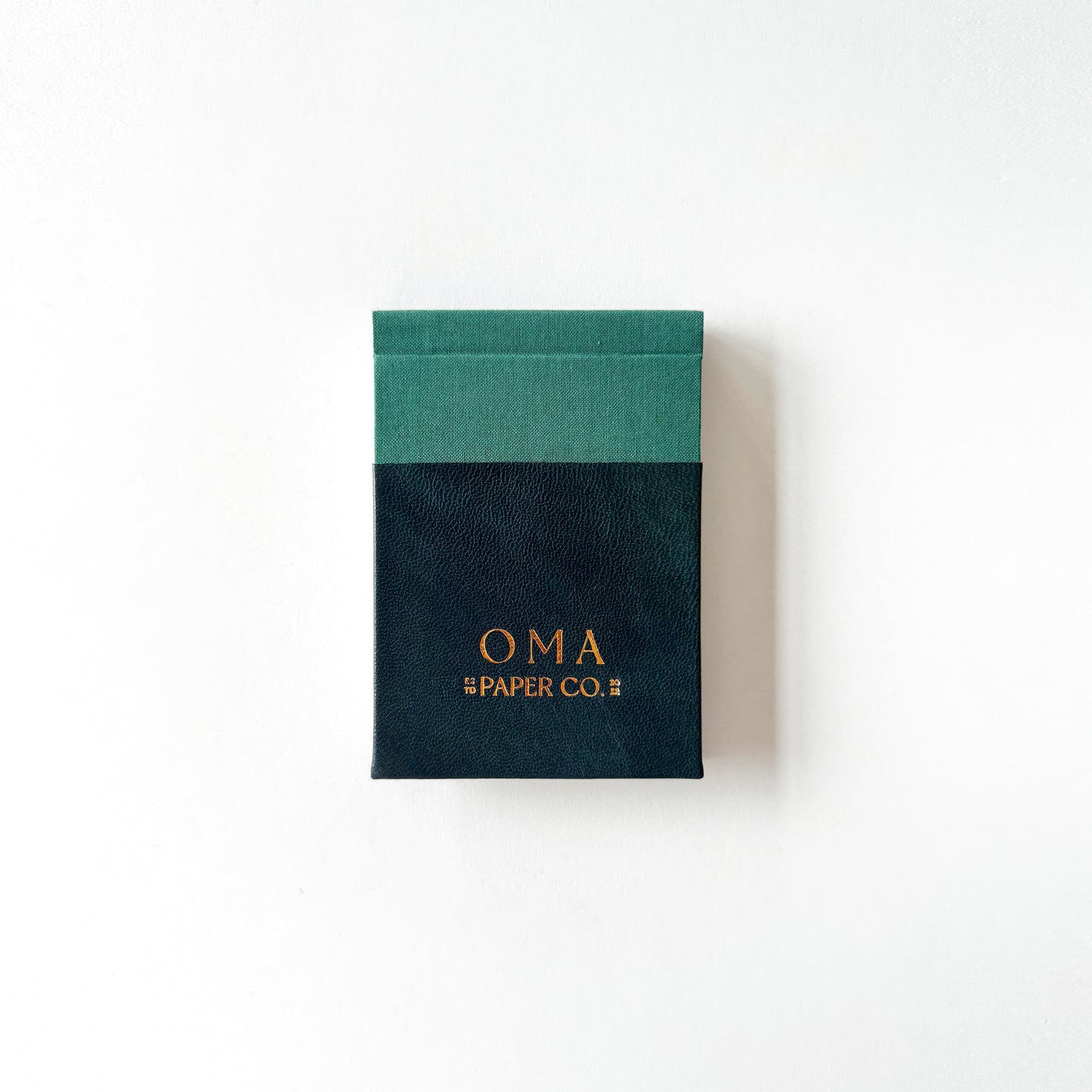 Handmade Leather Notebook No. 22T | 9 x 12,5 cm