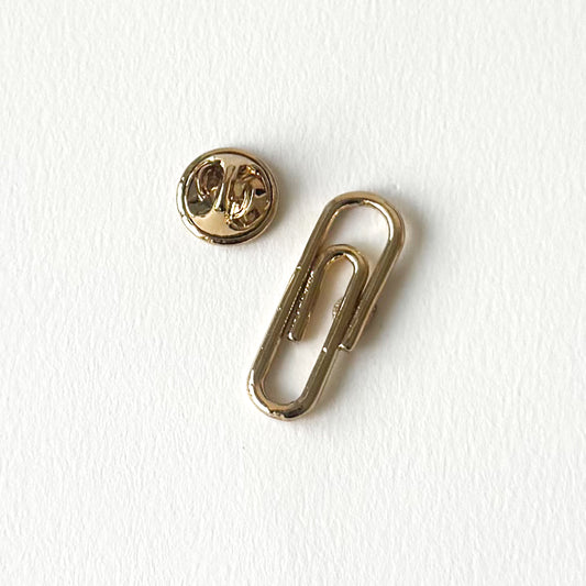 Paperclip Pin | Gold