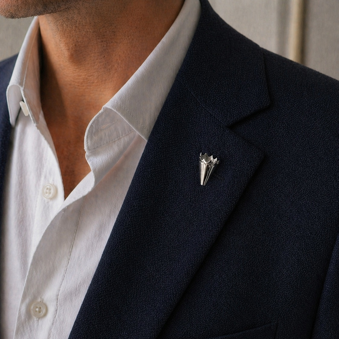 Pencil Shavings Pin | Silver
