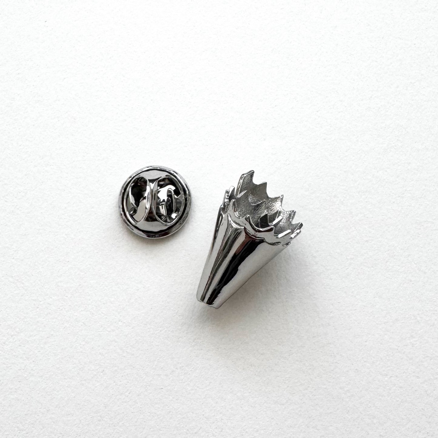 Pencil Shavings Pin | Silver