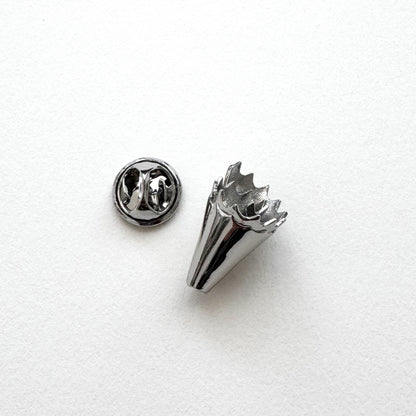 Pencil Shavings Pin | Silver