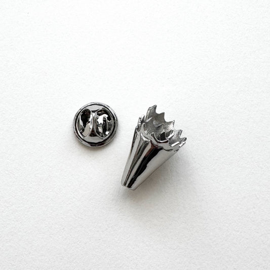 Pencil Shavings Pin | Silver