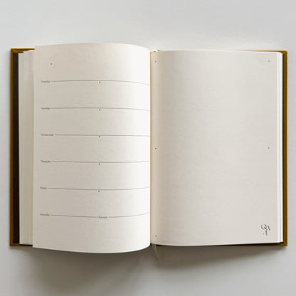 Handbound Weekly Planner (undated), HARDAL