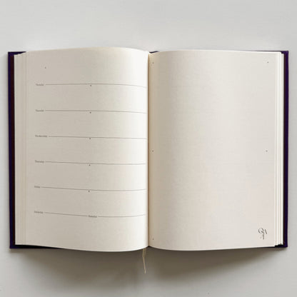 Handbound Weekly Planner (undated), MOR